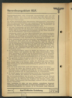 Verordnungsblatt des Reichsstudentenführers 19431220 Seite: 28