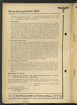 Verordnungsblatt des Reichsstudentenführers 19431220 Seite: 34