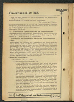 Verordnungsblatt des Reichsstudentenführers 19431220 Seite: 40