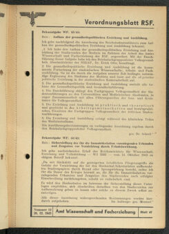 Verordnungsblatt des Reichsstudentenführers 19431220 Seite: 43