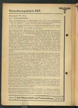 Verordnungsblatt des Reichsstudentenführers 19431220 Seite: 44