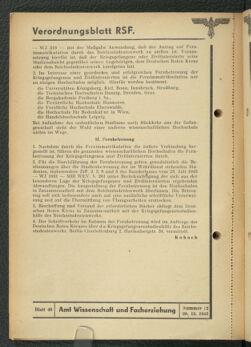 Verordnungsblatt des Reichsstudentenführers 19431220 Seite: 46