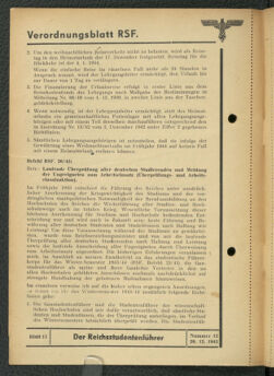 Verordnungsblatt des Reichsstudentenführers 19431220 Seite: 6