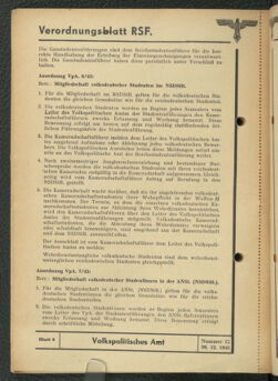 Verordnungsblatt des Reichsstudentenführers 19431220 Seite: 60