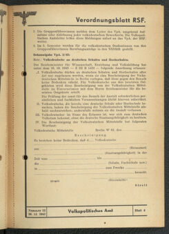 Verordnungsblatt des Reichsstudentenführers 19431220 Seite: 61