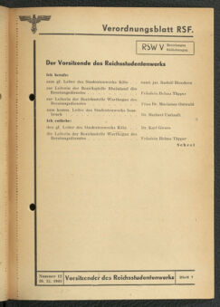 Verordnungsblatt des Reichsstudentenführers 19431220 Seite: 63