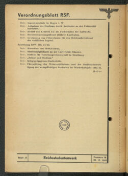 Verordnungsblatt des Reichsstudentenführers 19431220 Seite: 66