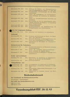 Verordnungsblatt des Reichsstudentenführers 19431220 Seite: 67