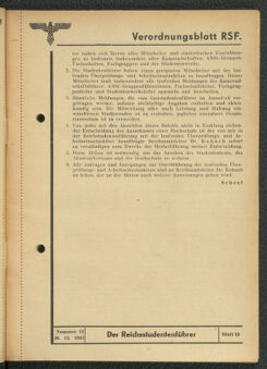 Verordnungsblatt des Reichsstudentenführers 19431220 Seite: 7