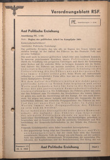 Verordnungsblatt des Reichsstudentenführers 19440210 Seite: 23