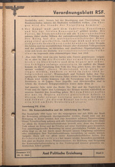 Verordnungsblatt des Reichsstudentenführers 19440210 Seite: 25