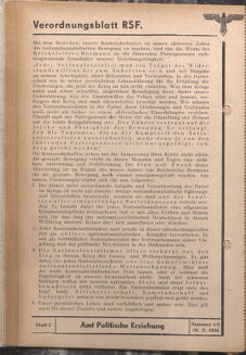 Verordnungsblatt des Reichsstudentenführers 19440210 Seite: 26