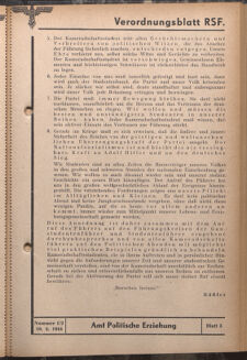 Verordnungsblatt des Reichsstudentenführers 19440210 Seite: 27