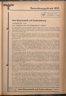 Verordnungsblatt des Reichsstudentenführers 19440210 Seite: 29