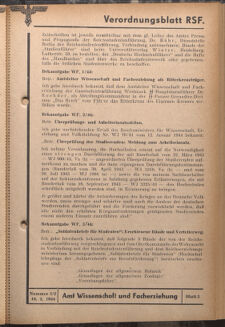 Verordnungsblatt des Reichsstudentenführers 19440210 Seite: 33