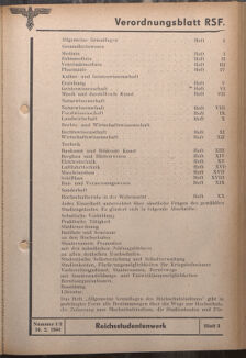 Verordnungsblatt des Reichsstudentenführers 19440210 Seite: 67