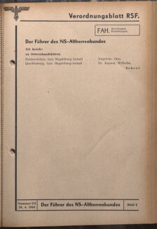 Verordnungsblatt des Reichsstudentenführers 19440420 Seite: 11