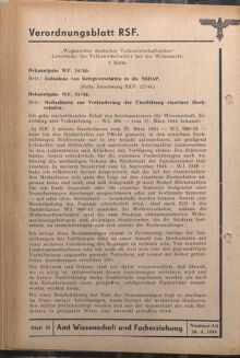 Verordnungsblatt des Reichsstudentenführers 19440420 Seite: 30