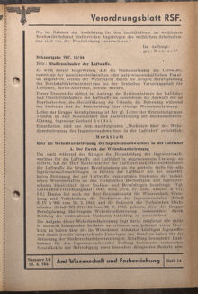 Verordnungsblatt des Reichsstudentenführers 19440420 Seite: 31