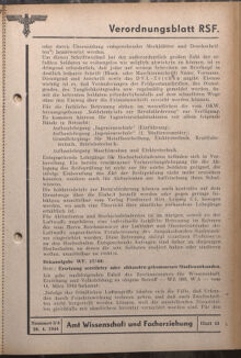 Verordnungsblatt des Reichsstudentenführers 19440420 Seite: 33