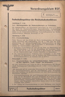 Verordnungsblatt des Reichsstudentenführers 19440420 Seite: 55