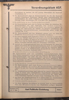 Verordnungsblatt des Reichsstudentenführers 19440610 Seite: 29