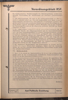 Verordnungsblatt des Reichsstudentenführers 19440610 Seite: 33