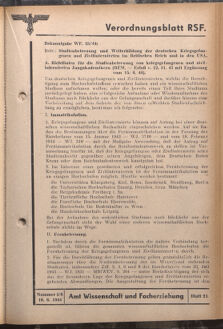 Verordnungsblatt des Reichsstudentenführers 19440610 Seite: 41