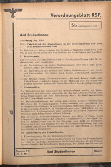 Verordnungsblatt des Reichsstudentenführers 19440610 Seite: 59