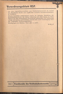 Verordnungsblatt des Reichsstudentenführers 19440610 Seite: 70