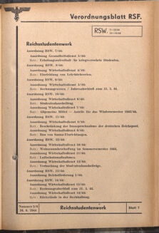 Verordnungsblatt des Reichsstudentenführers 19440610 Seite: 71