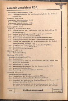 Verordnungsblatt des Reichsstudentenführers 19440610 Seite: 72