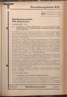 Verordnungsblatt des Reichsstudentenführers 19440610 Seite: 9