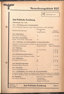 Verordnungsblatt des Reichsstudentenführers 19440720 Seite: 19