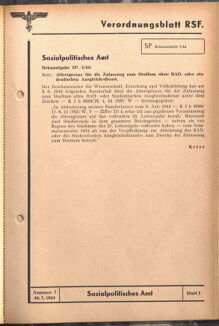 Verordnungsblatt des Reichsstudentenführers 19440720 Seite: 33