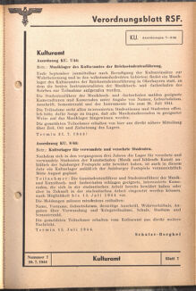 Verordnungsblatt des Reichsstudentenführers 19440720 Seite: 35