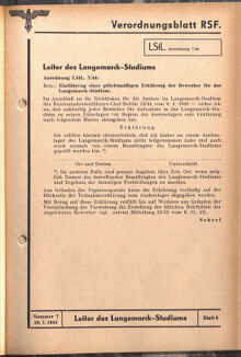 Verordnungsblatt des Reichsstudentenführers 19440720 Seite: 43