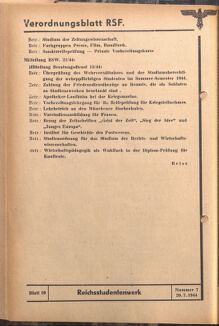 Verordnungsblatt des Reichsstudentenführers 19440720 Seite: 46