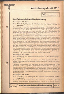 Verordnungsblatt des Reichsstudentenführers 19440920 Seite: 21