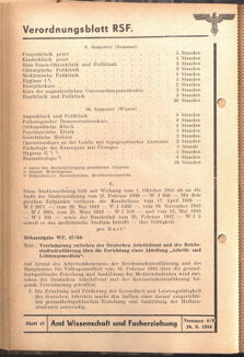 Verordnungsblatt des Reichsstudentenführers 19440920 Seite: 36