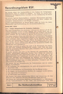 Verordnungsblatt des Reichsstudentenführers 19440920 Seite: 8