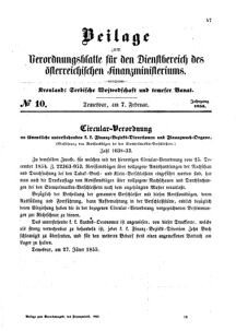 Verordnungsblatt für den Dienstbereich des K.K. Finanzministeriums für die im Reichsrate Vertretenen Königreiche und Länder