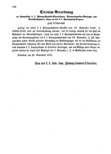 Verordnungsblatt für den Dienstbereich des K.K. Finanzministeriums für die im Reichsrate Vertretenen Königreiche und Länder 18551004 Seite: 4