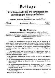 Verordnungsblatt für den Dienstbereich des K.K. Finanzministeriums für die im Reichsrate Vertretenen Königreiche und Länder 18551201 Seite: 1