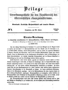 Verordnungsblatt für den Dienstbereich des K.K. Finanzministeriums für die im Reichsrate Vertretenen Königreiche und Länder