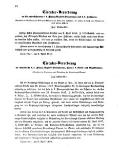 Verordnungsblatt für den Dienstbereich des K.K. Finanzministeriums für die im Reichsrate Vertretenen Königreiche und Länder 18580507 Seite: 2