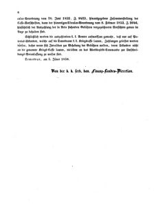 Verordnungsblatt für den Dienstbereich des K.K. Finanzministeriums für die im Reichsrate Vertretenen Königreiche und Länder 18590114 Seite: 6