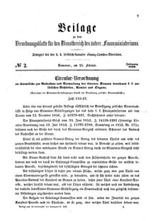 Verordnungsblatt für den Dienstbereich des K.K. Finanzministeriums für die im Reichsrate Vertretenen Königreiche und Länder 18590225 Seite: 1