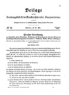 Verordnungsblatt für den Dienstbereich des K.K. Finanzministeriums für die im Reichsrate Vertretenen Königreiche und Länder