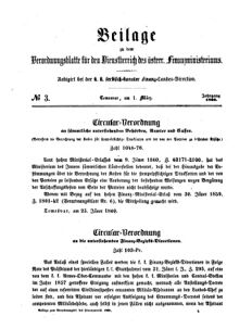 Verordnungsblatt für den Dienstbereich des K.K. Finanzministeriums für die im Reichsrate Vertretenen Königreiche und Länder 18600301 Seite: 1